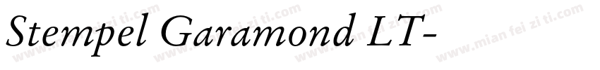 Stempel Garamond LT字体转换